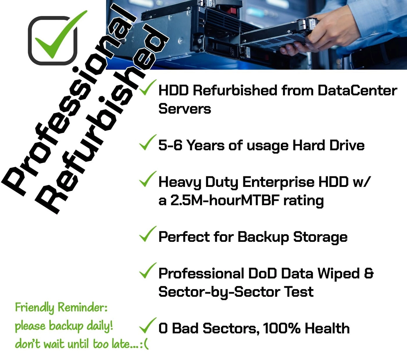 (Renewed) Ultrastar DC HC530 3.5" SATA 6Gb/s (WUH721414ALE604) - 14TB