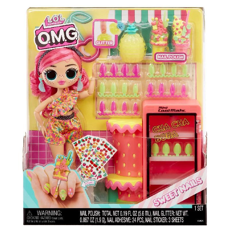 Pinky Pops Doll - Space-Themed Bright Pink Hair Ages 4+