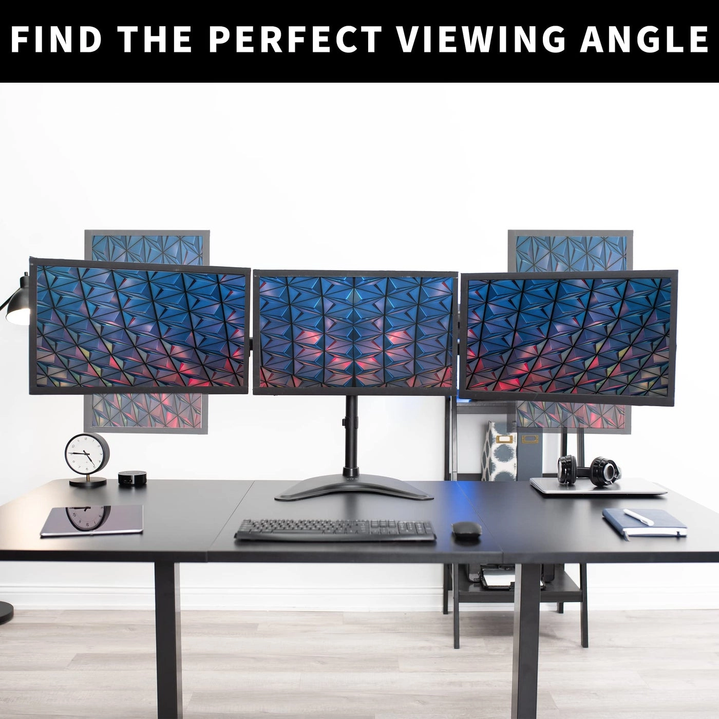 Triple Monitor Mount - three 24" 100x100mm