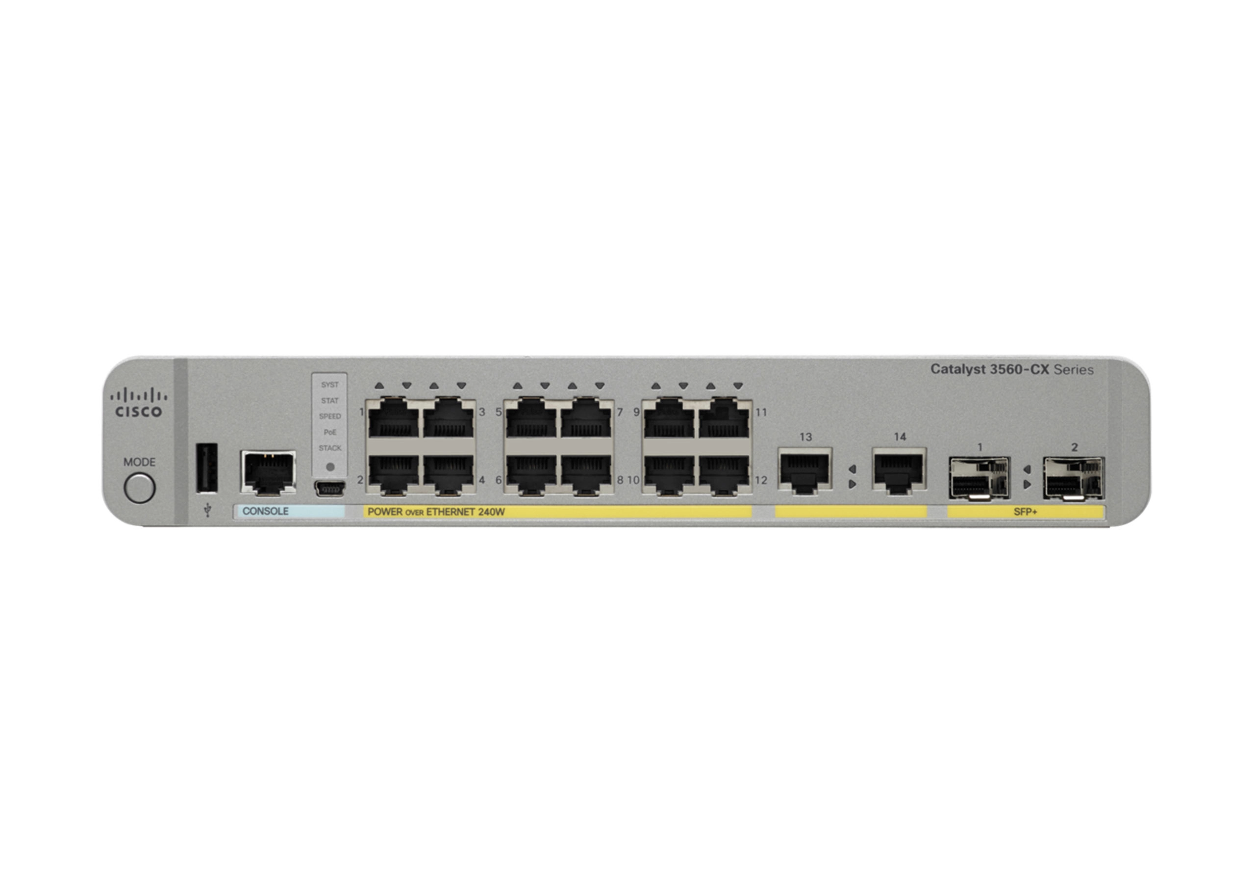 WS-C3560CX-12PC-S 12-ports