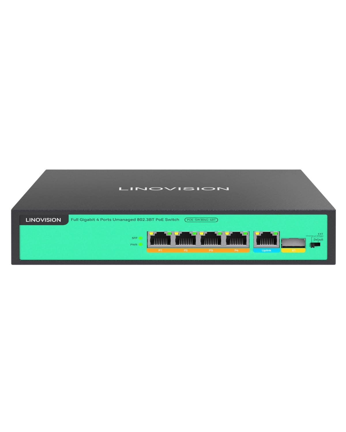 LINOVISION POE-SW304G-4BT 6-ports