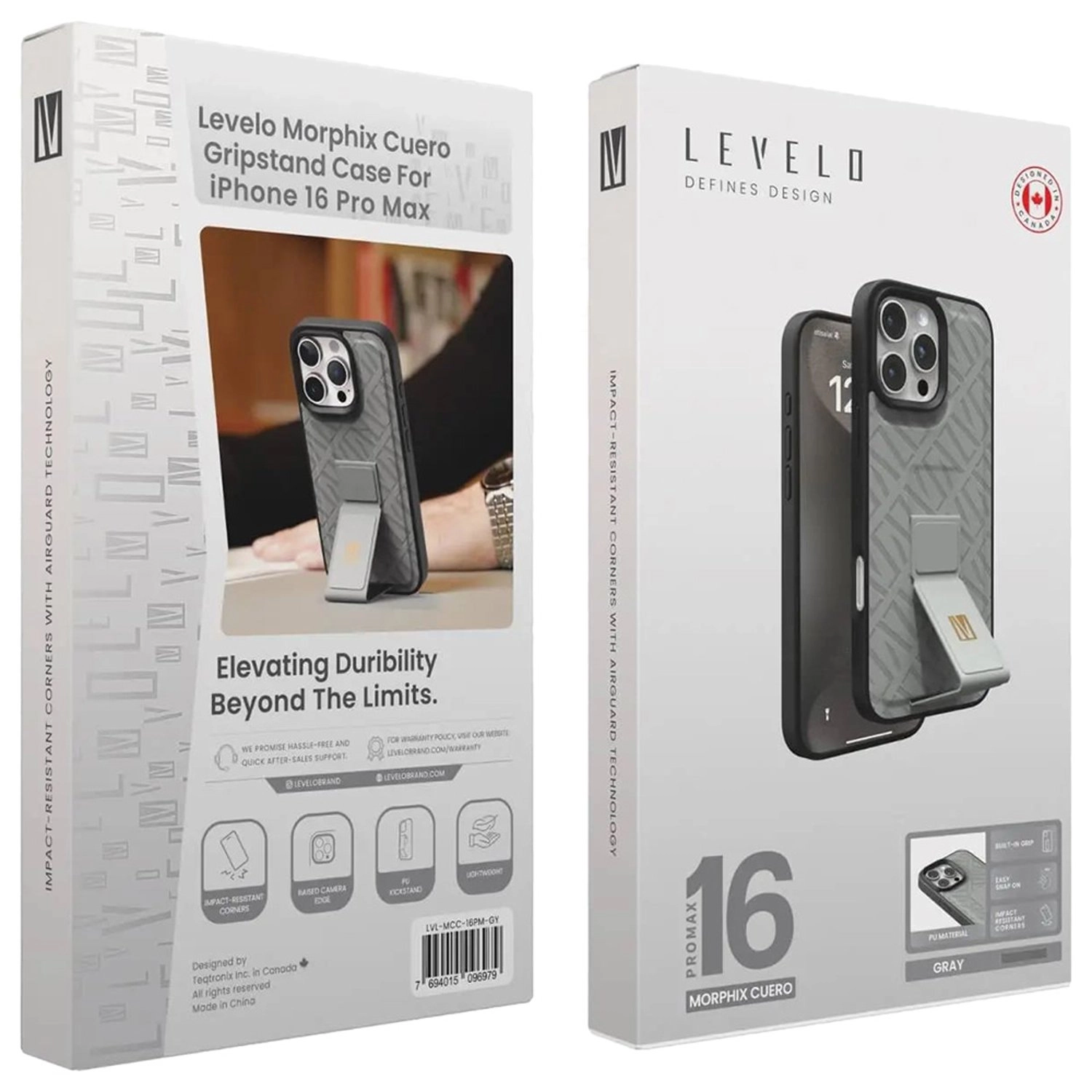 Morphix Cuero Gripstand Case for iPhone 16 Pro Max