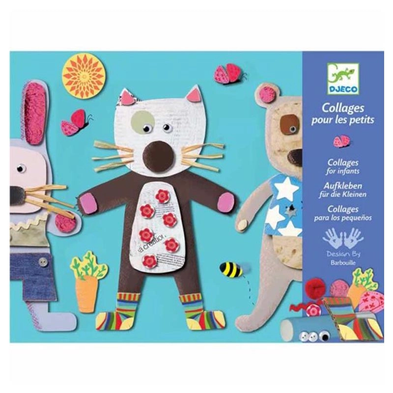 DJECO Collages for Little Ones - Suitable for 3-6 years