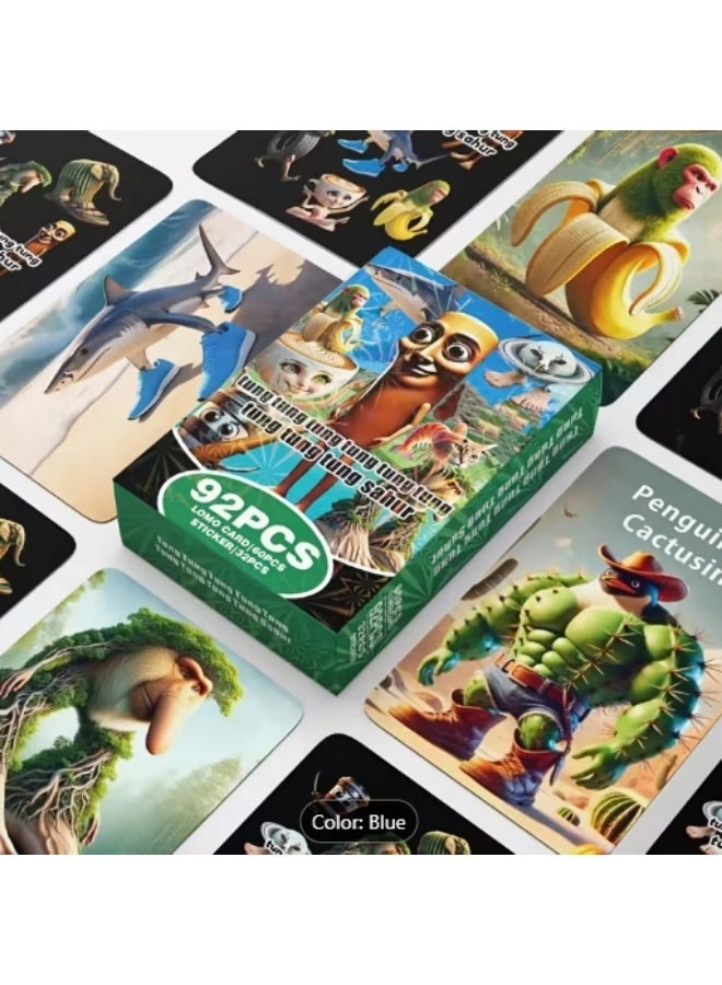 Lomo Laser Trading Cards - 92 + Meme Stickers - 105 + Roll Stickers - 500
