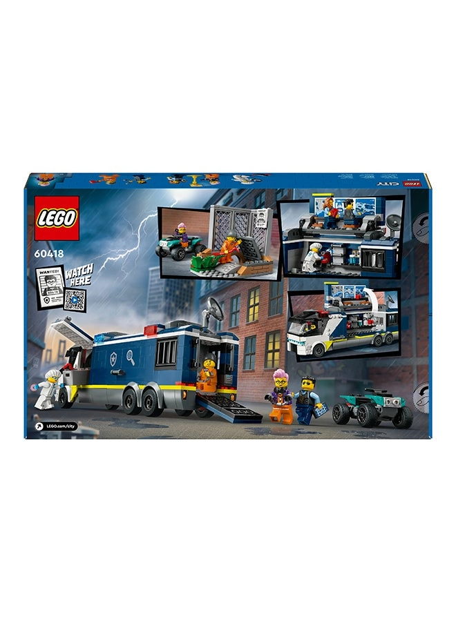 City Police Mobile Crime Lab Truck (60418)