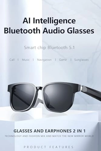 AI Smart Glasses - Bluetooth 5.4 150+ Languages