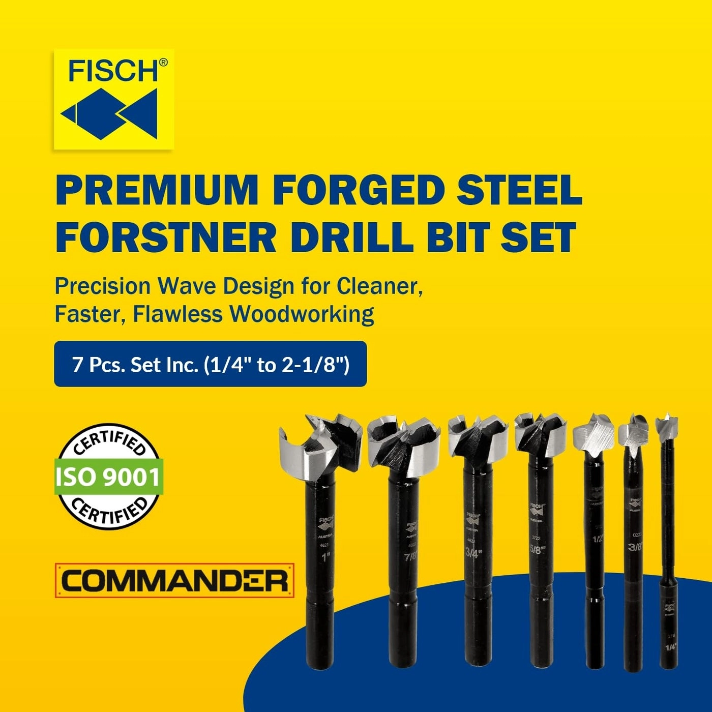 Black Shark Forstner Drill Bit - forged high-speed steel