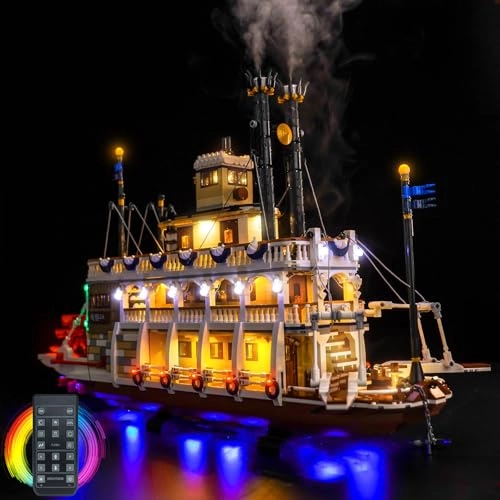 21356 River Steamboat - Remote Control LED Light Kit Compatible