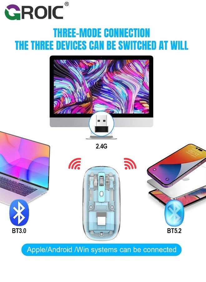 LED Slim Silent Mouse - Wireless