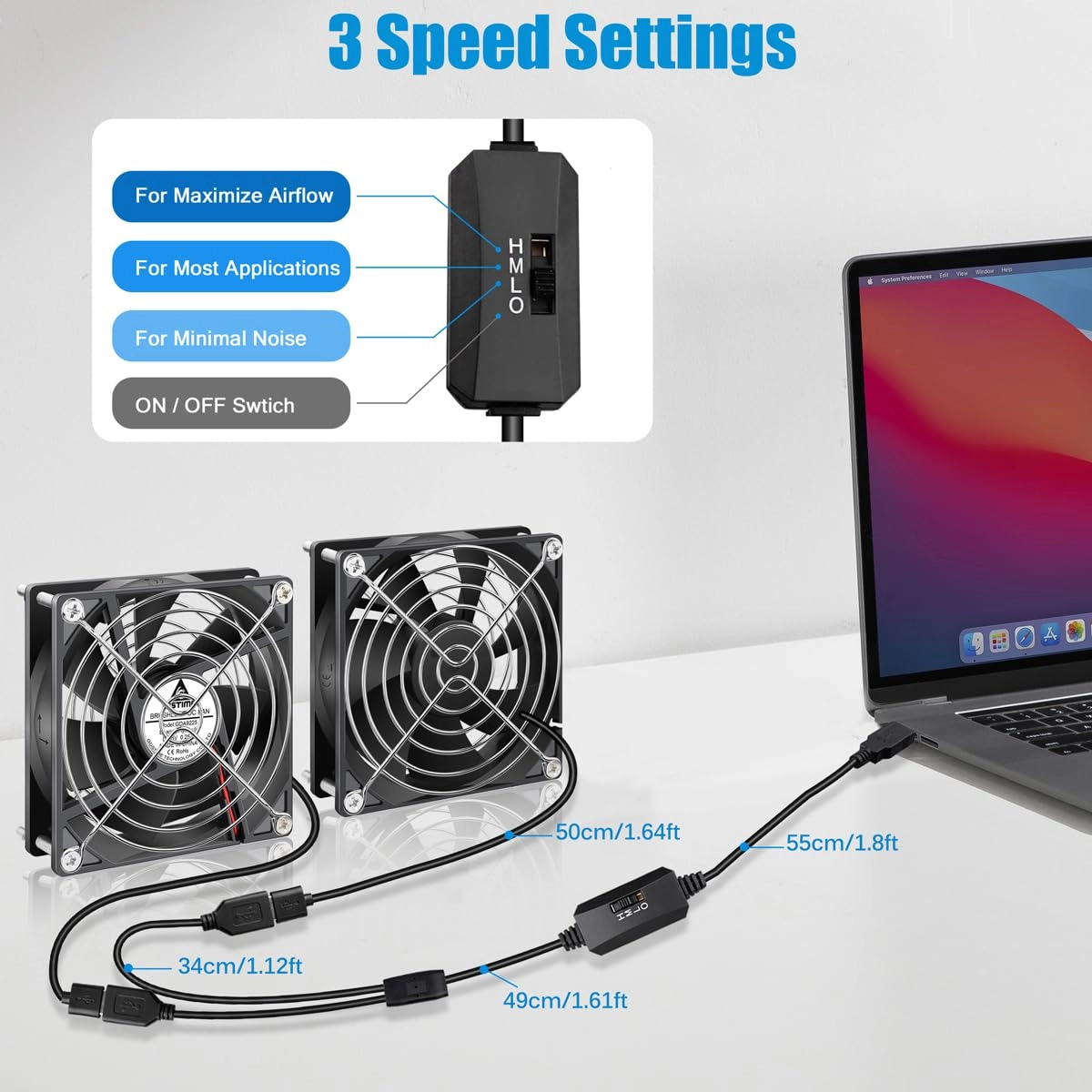 Brushless DC Cooling Fan - 92mm