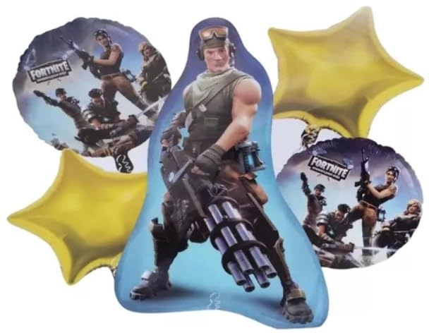 RSAAUD® Cartoon Theme Party Balloons - Set of 5 Birthday