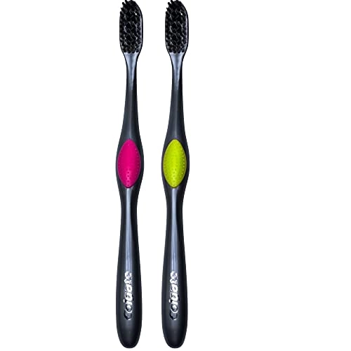 Charcoal Whitening Toothbrush - Soft 2-Piece Pack