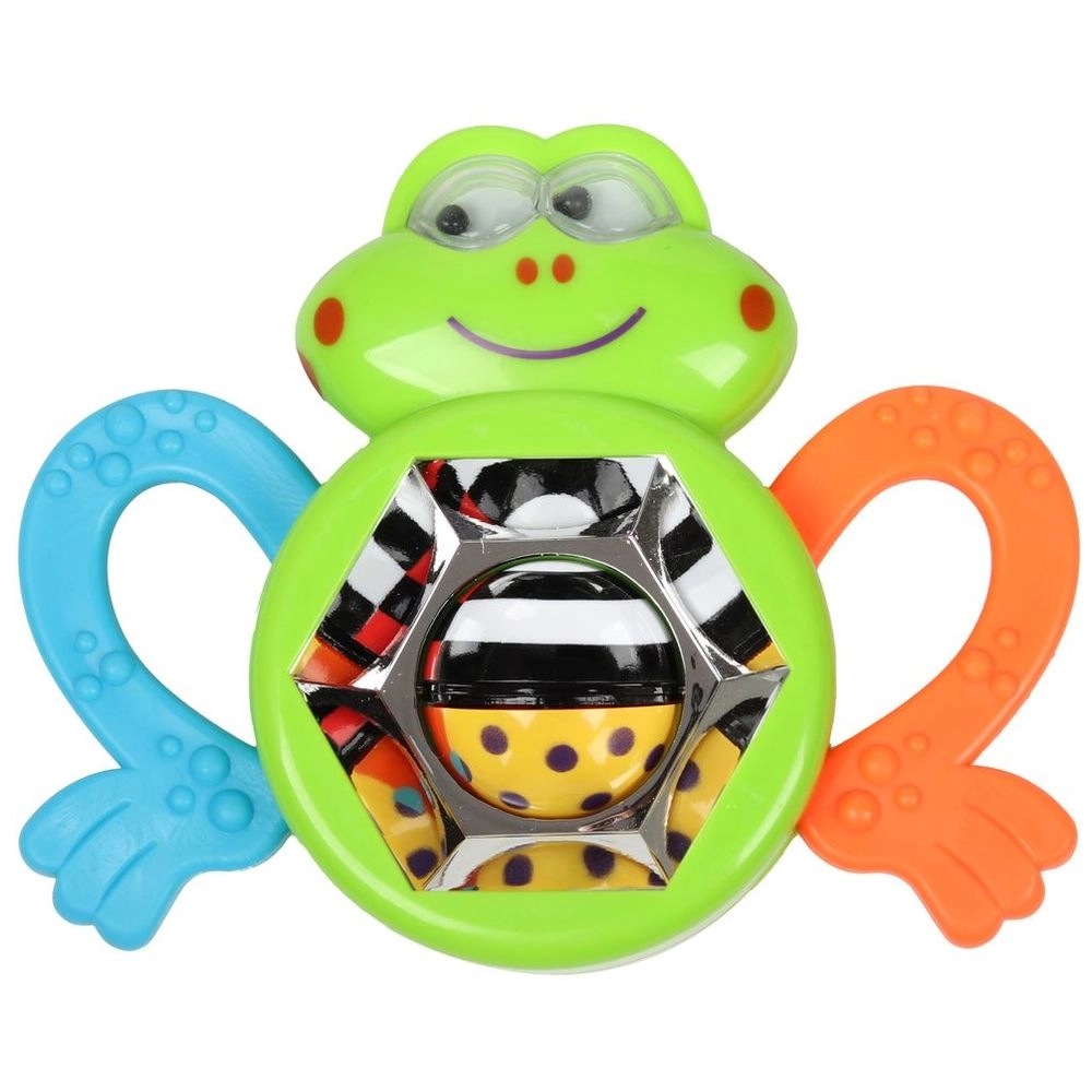 Little Angel Baby Silly Groovy Frog Rattle & Teether Toy