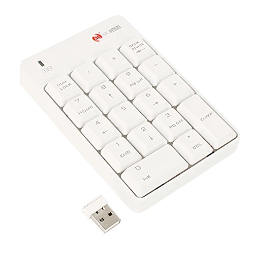 Numeric Keypad - Wireless 18 Keys White