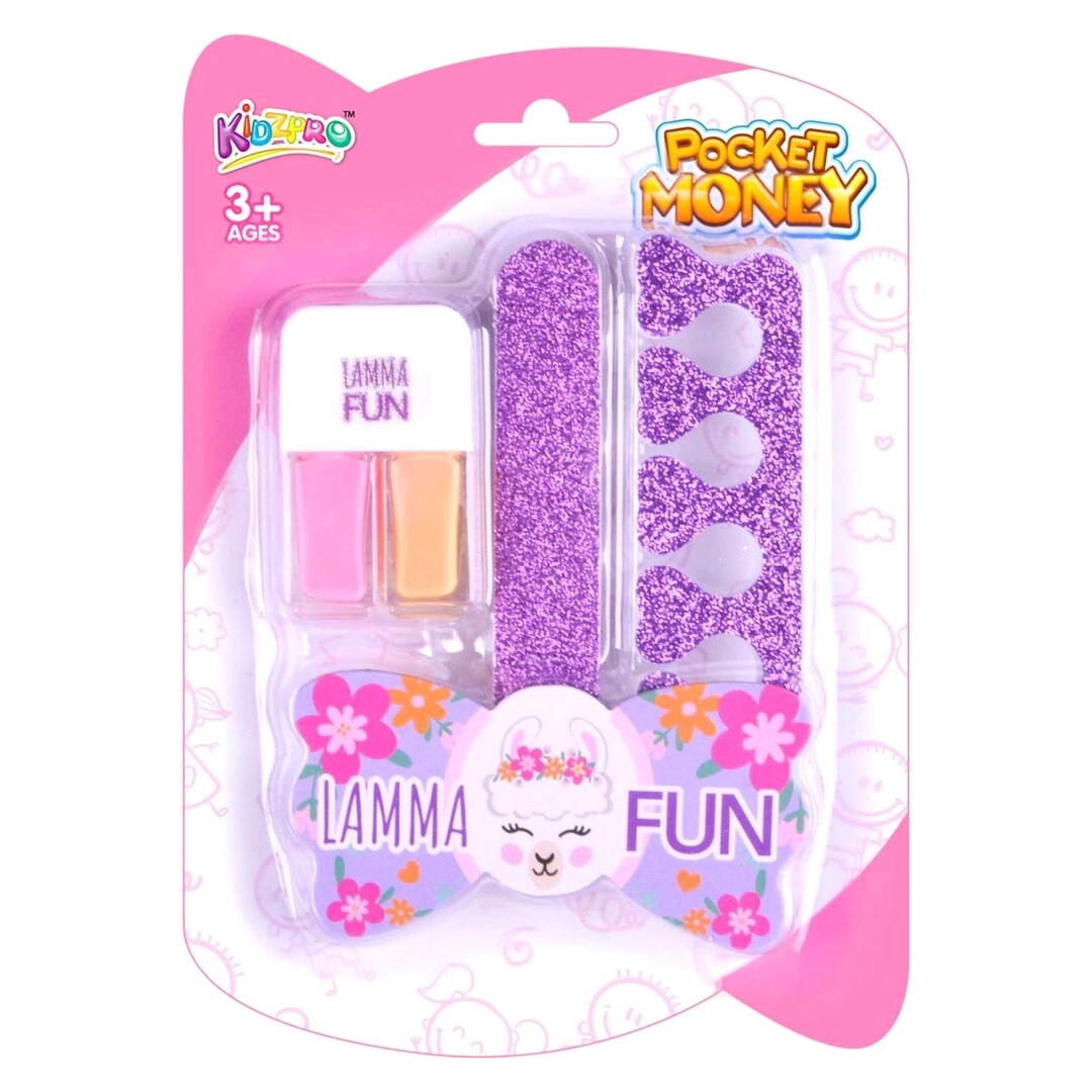 Carrefour Kidzpro Pocket Money Lamma Fun Nail Art Set - 3+ years