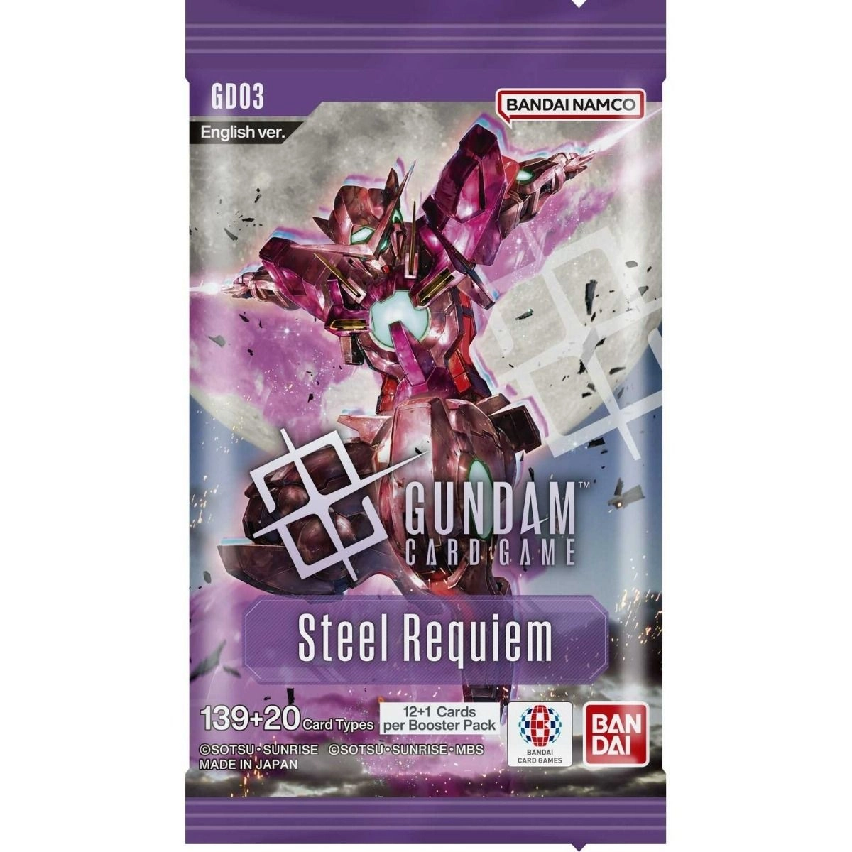 Generic Gundam TCG Steel Requiem Booster Pack GD03 - 12pcs