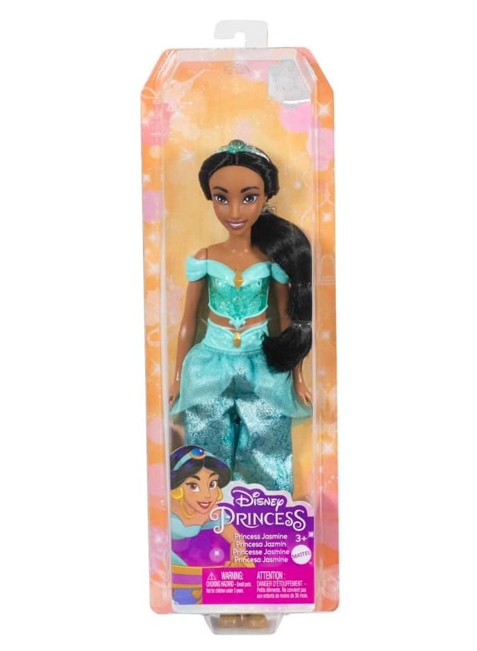 Disney Princess Jasmine Fashion Doll - 32.5 cm Glitter Blue Ages 60+