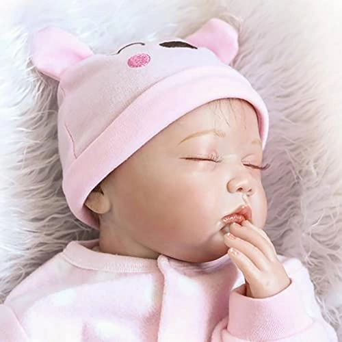 Reborn Baby Doll - 55cm Soft Silicone Limbs Cloth Body