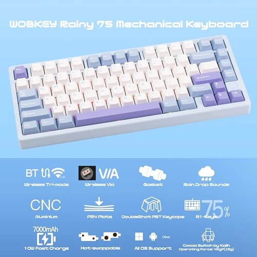 WOBKEY Rainy 75 - QWERTY Wired/Wireless