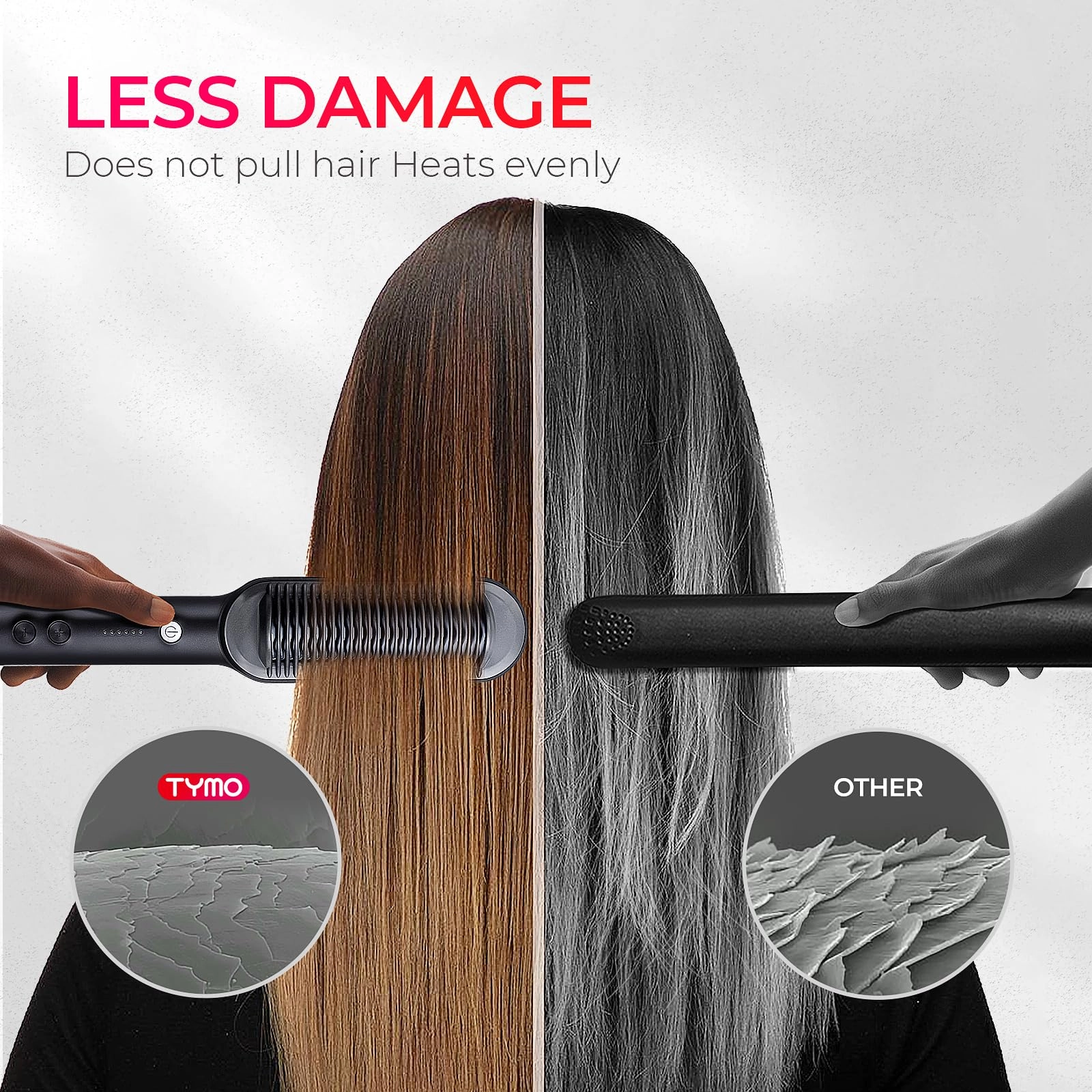 Ring Hair Straightener Brush