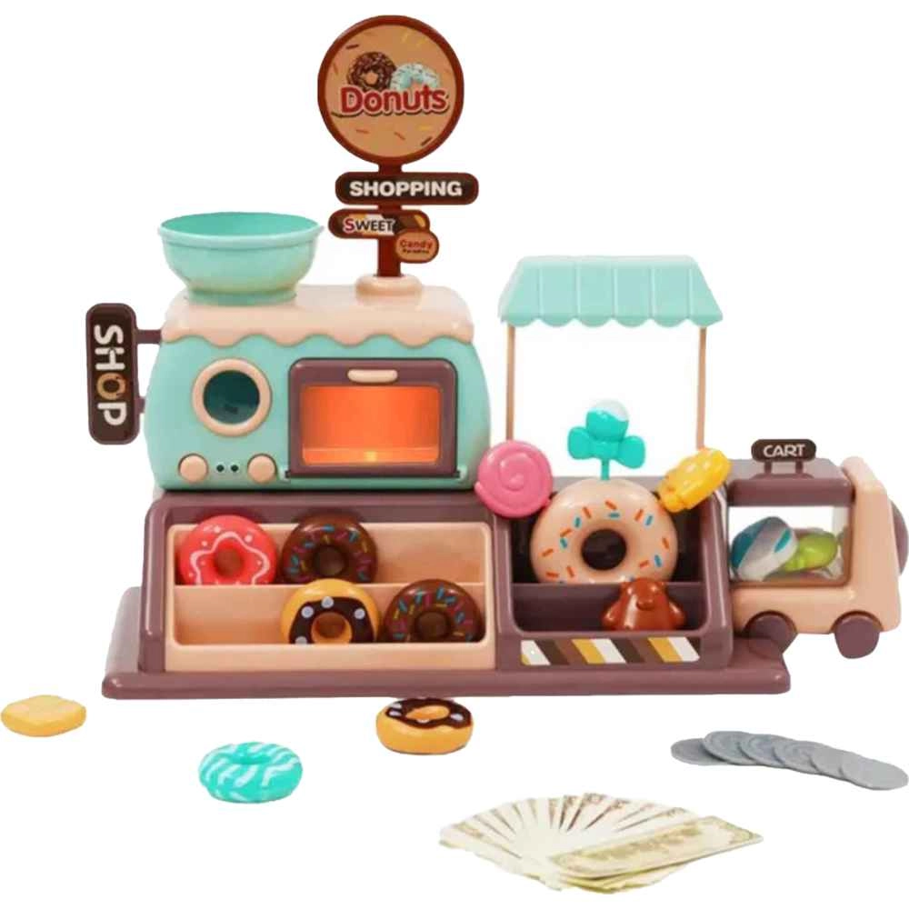 Little Angel Donut Shop Toy Set - Light & Sound Play Money (5551007-777-8)