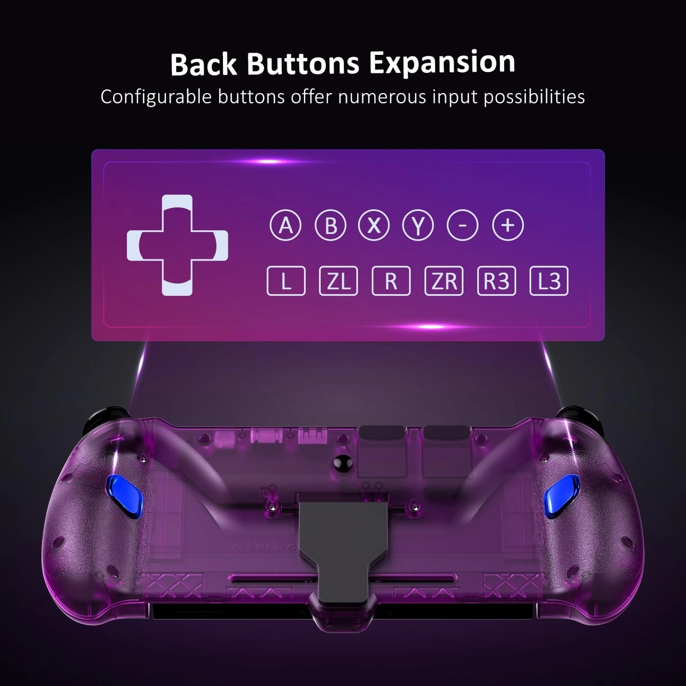 Hall Effect Gripcon - Purple Switch/Switch OLED