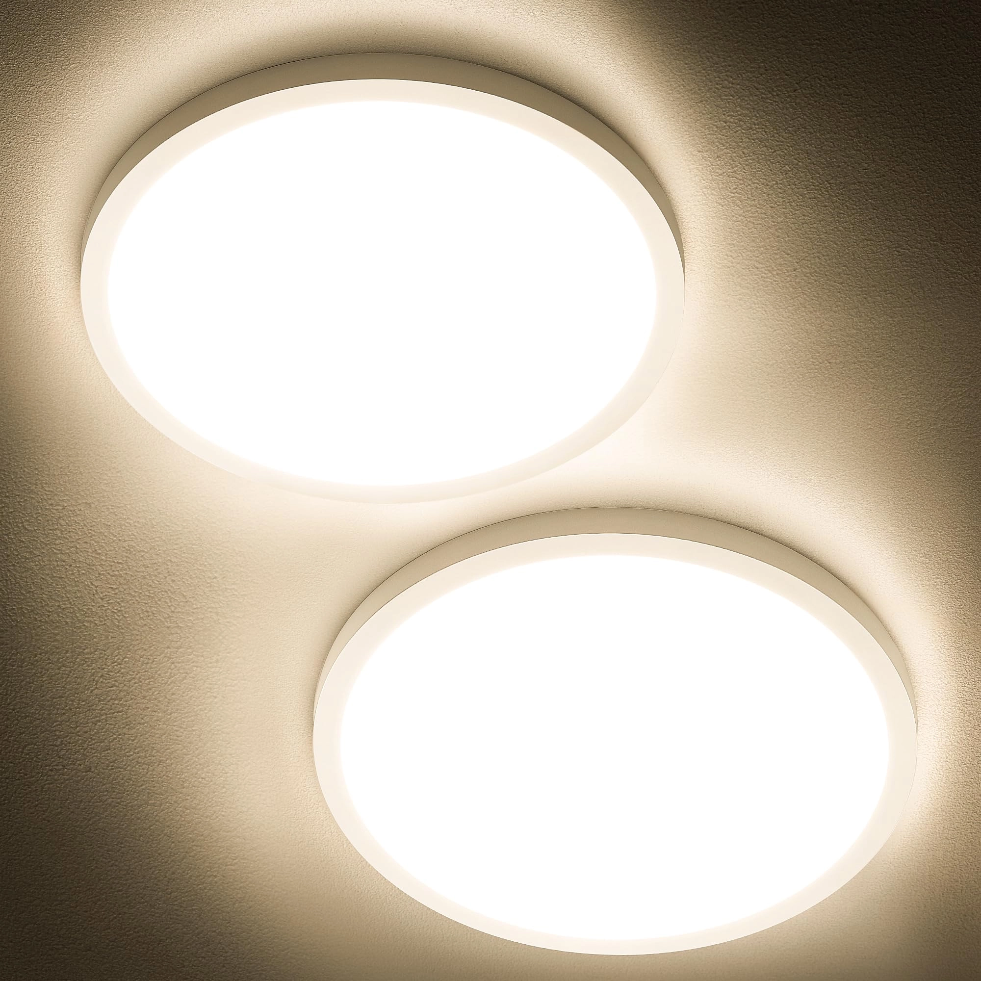 LED Flush Mount Ceiling Light - 3000K Non-Dimmable