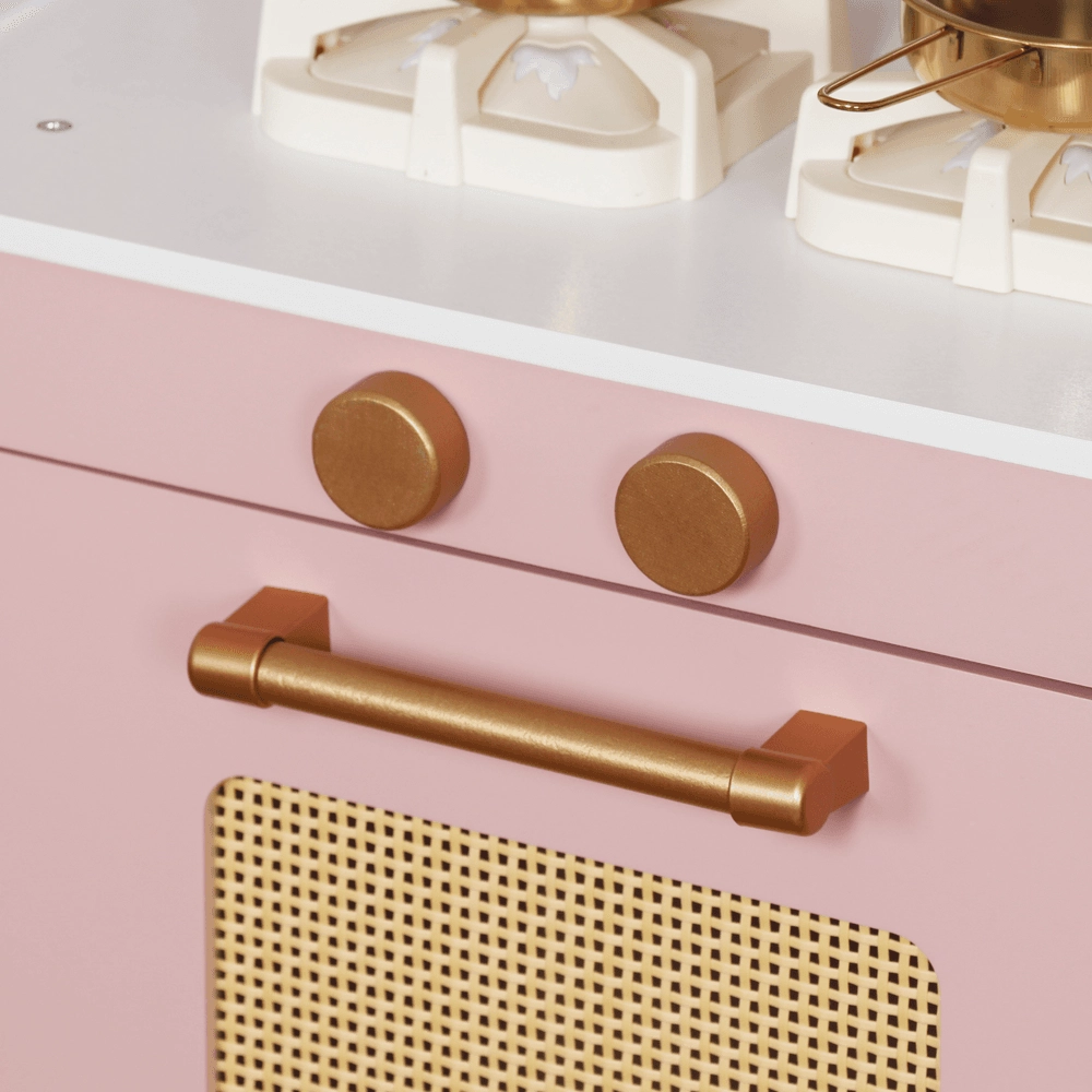 Kids Wooden Kitchen Pretend Play Set - 72 x 30 x 100 cm (5551007-W10C1042)