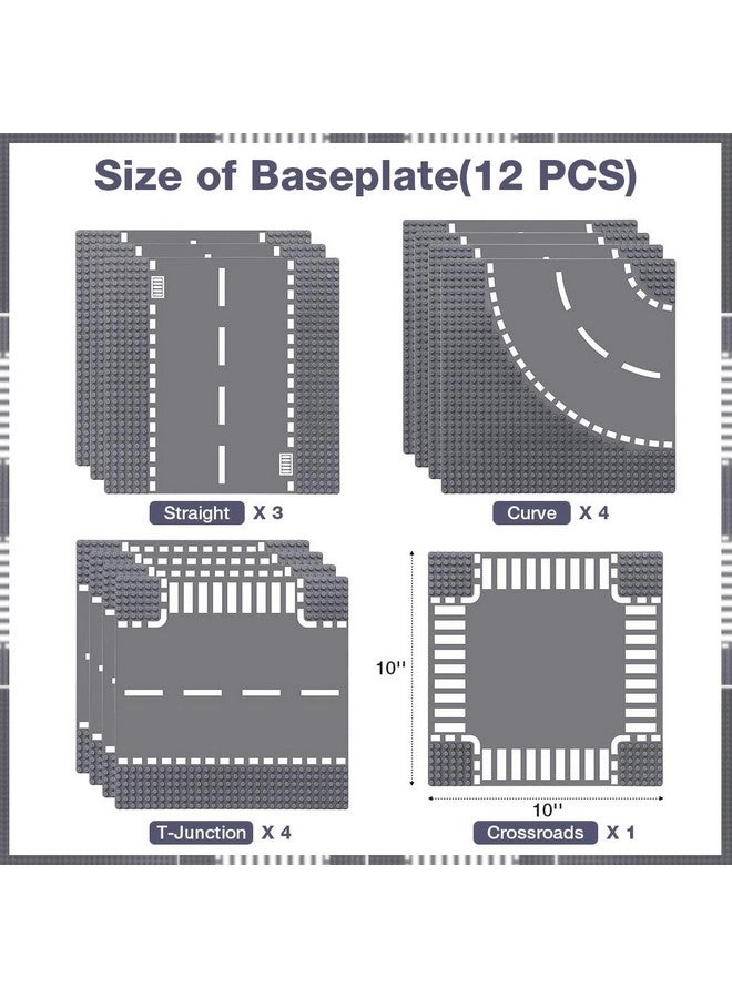 Road Base Plates - 25x25cm 12-pack