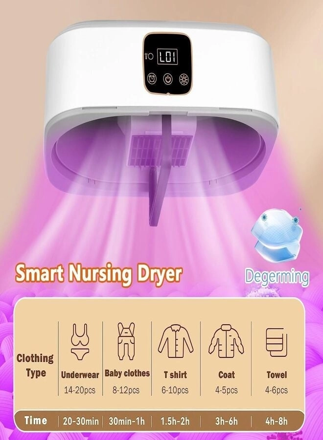 Portable Clothes Dryer - 3D Drying Cycle UV Sterilization