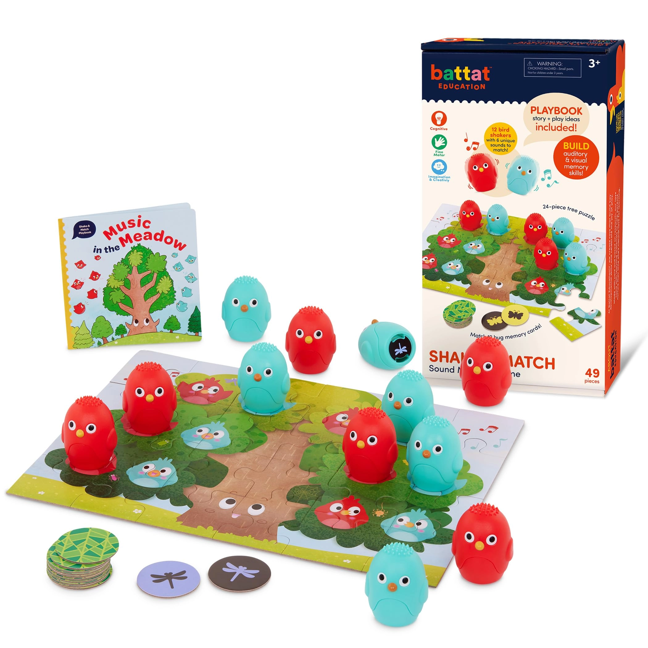 Battat Education Shake & Match - 3 Years + 49 pieces