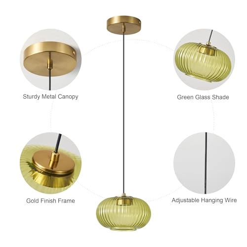 LED Glass Ceiling Pendant Light - 4000K