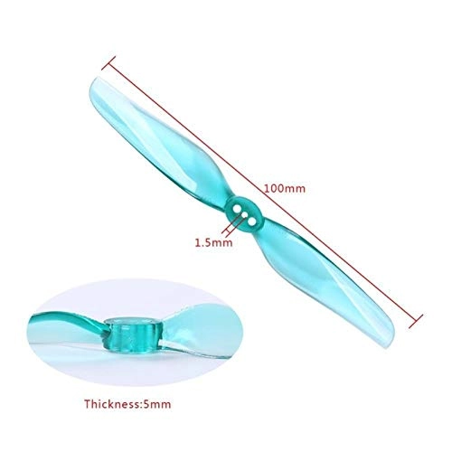 CGGGEBED - 4inch 2 Blade Crystal blue