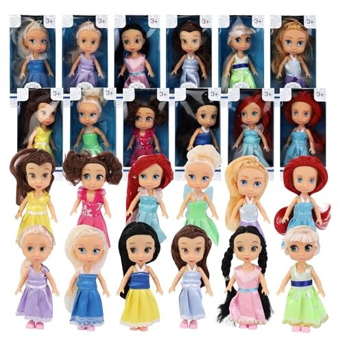 Little Royal Princess Dolls - 12 Pack 5 Inch