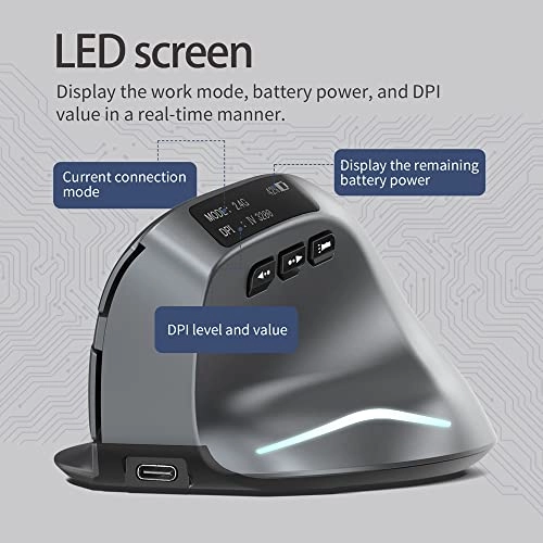 Vertical Ergonomic Mouse - Wireless