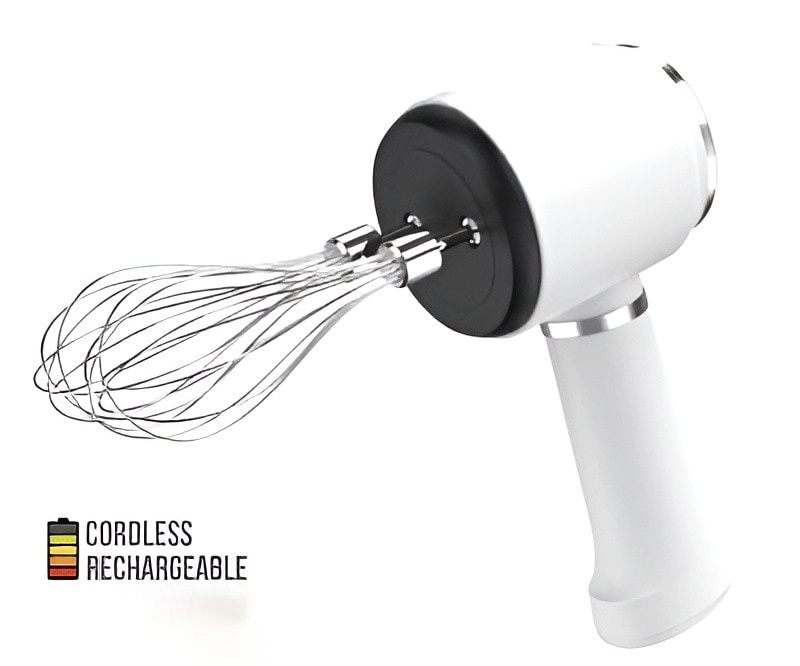 Kitchen Desk Cordless Rechargeable Hand Mixer - 1500W