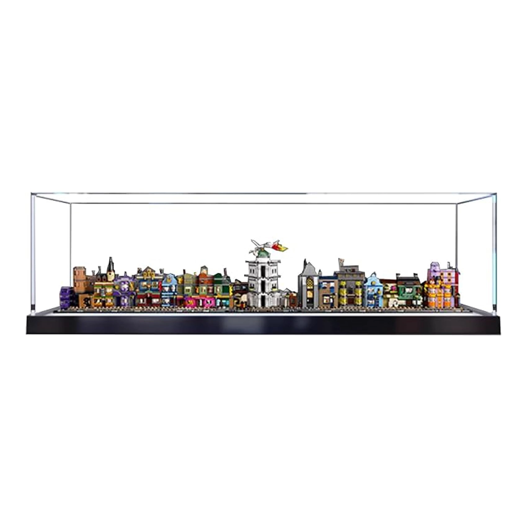 OOHNVJKI Acrylic Display Box - for LEGO Mini Diagon Alley 76444 - 3mm thickness