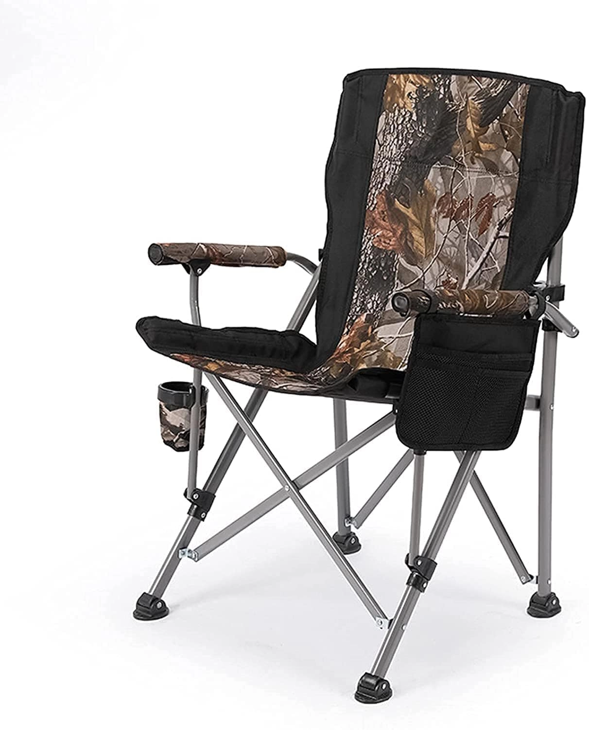 Shick Trend Folding Camping Chair - camouflage Cup Holder Steel Frame