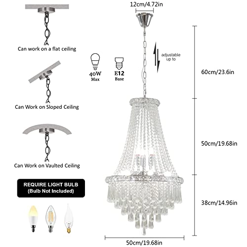 pendant - 50cm Diameter 80cm Height 9-Light E12