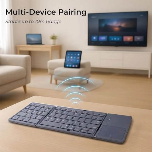 Foldable Bluetooth Keyboard - EN/AR Wireless