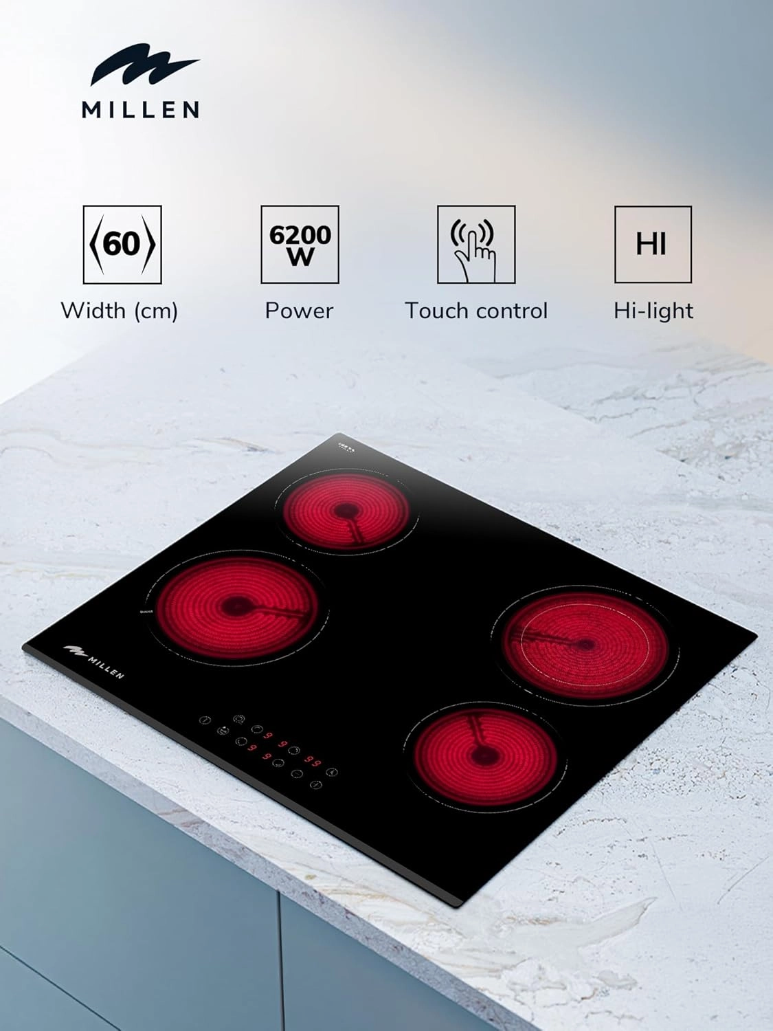 MEH 603 BL Ceramic hob