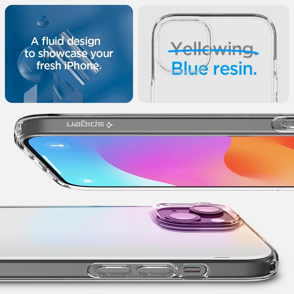 Crystal Hybrid Back Cover for iPhone 15