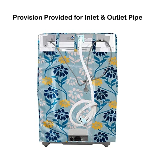 Front Load Washing Machine Cover - 6-7 Kg Blue Polyester