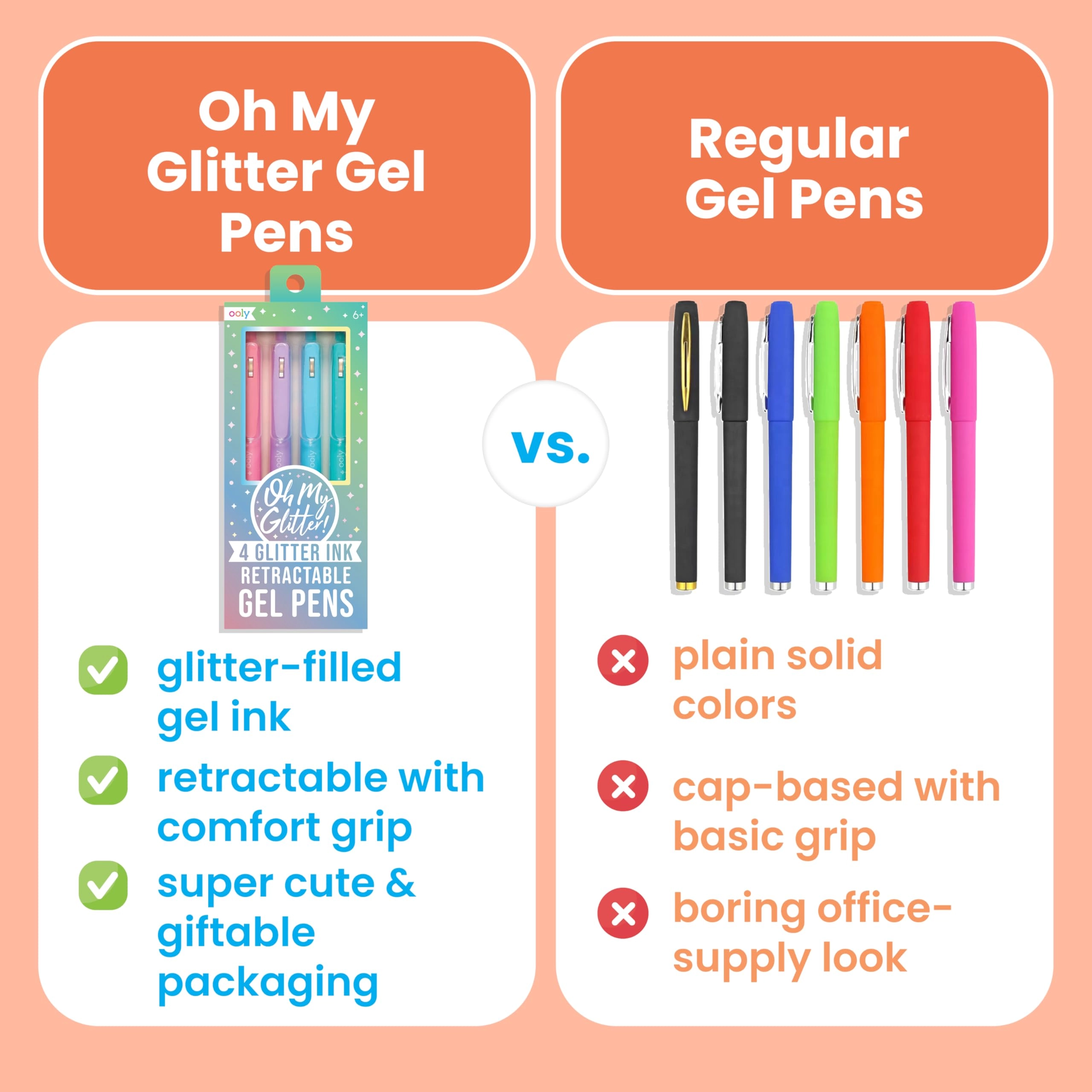 Oh My Glitter! Gel Pens - 4 piece(s)