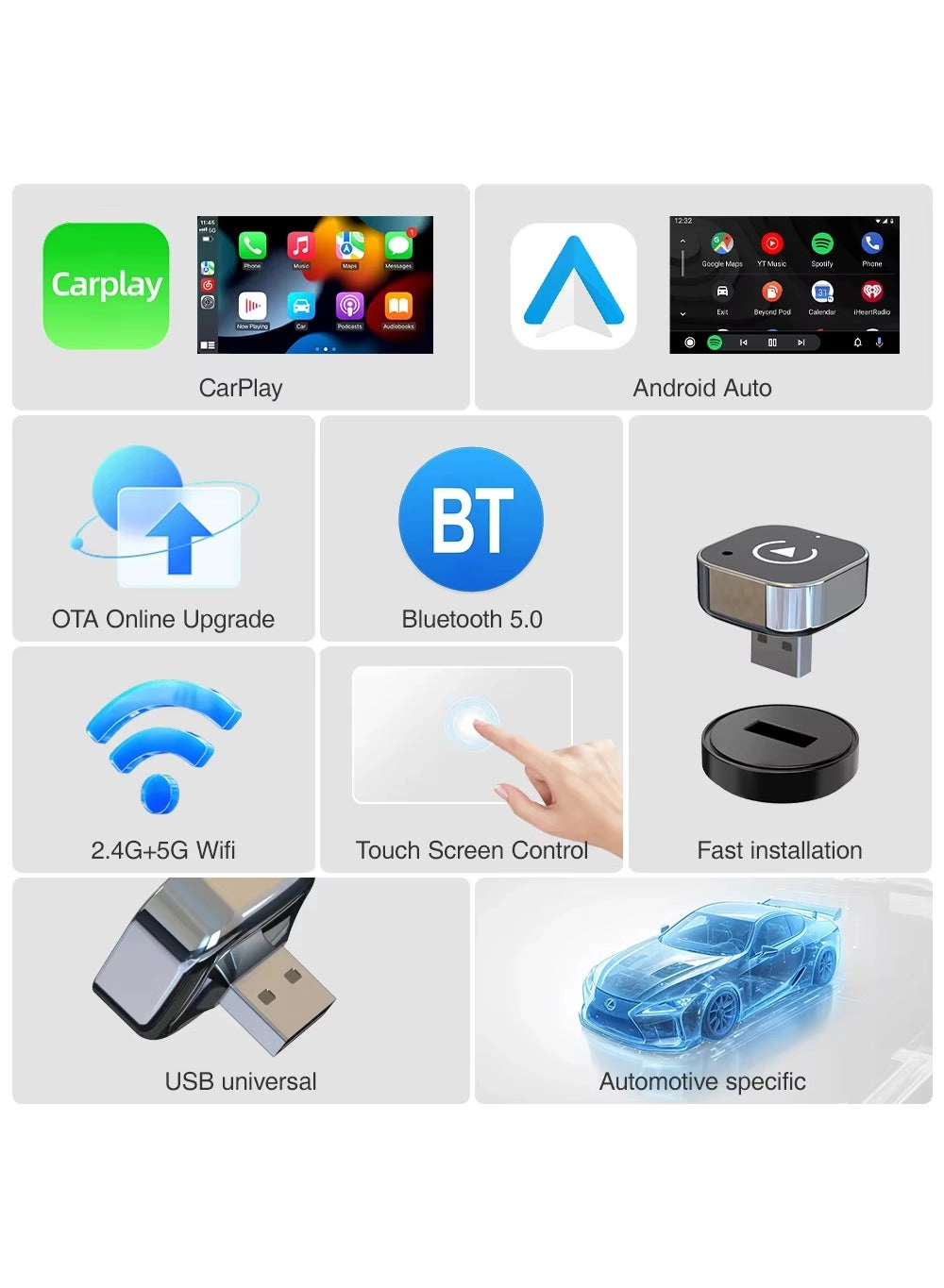 Smart Wireless Car Adapter - Audi Benz Porsche