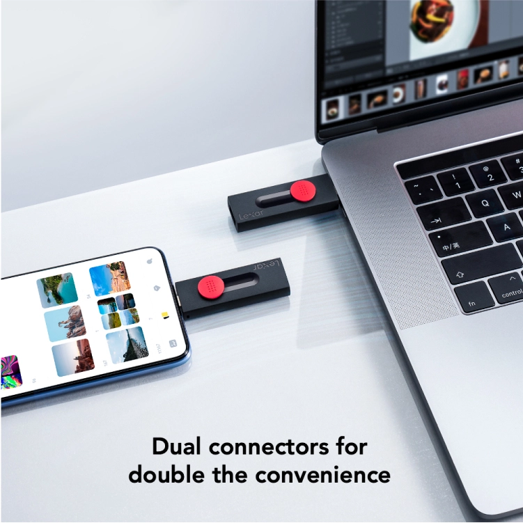JumpDrive D30c - USB 3.1 (Gen 1) USB Type-C/Type-A 256GB