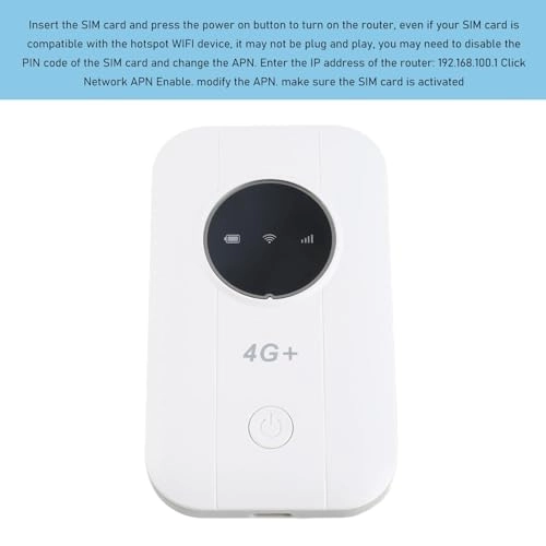 4G LTE Mobile Hotspot - 4G LTE 802.11 b/g/n up to 300Mbps