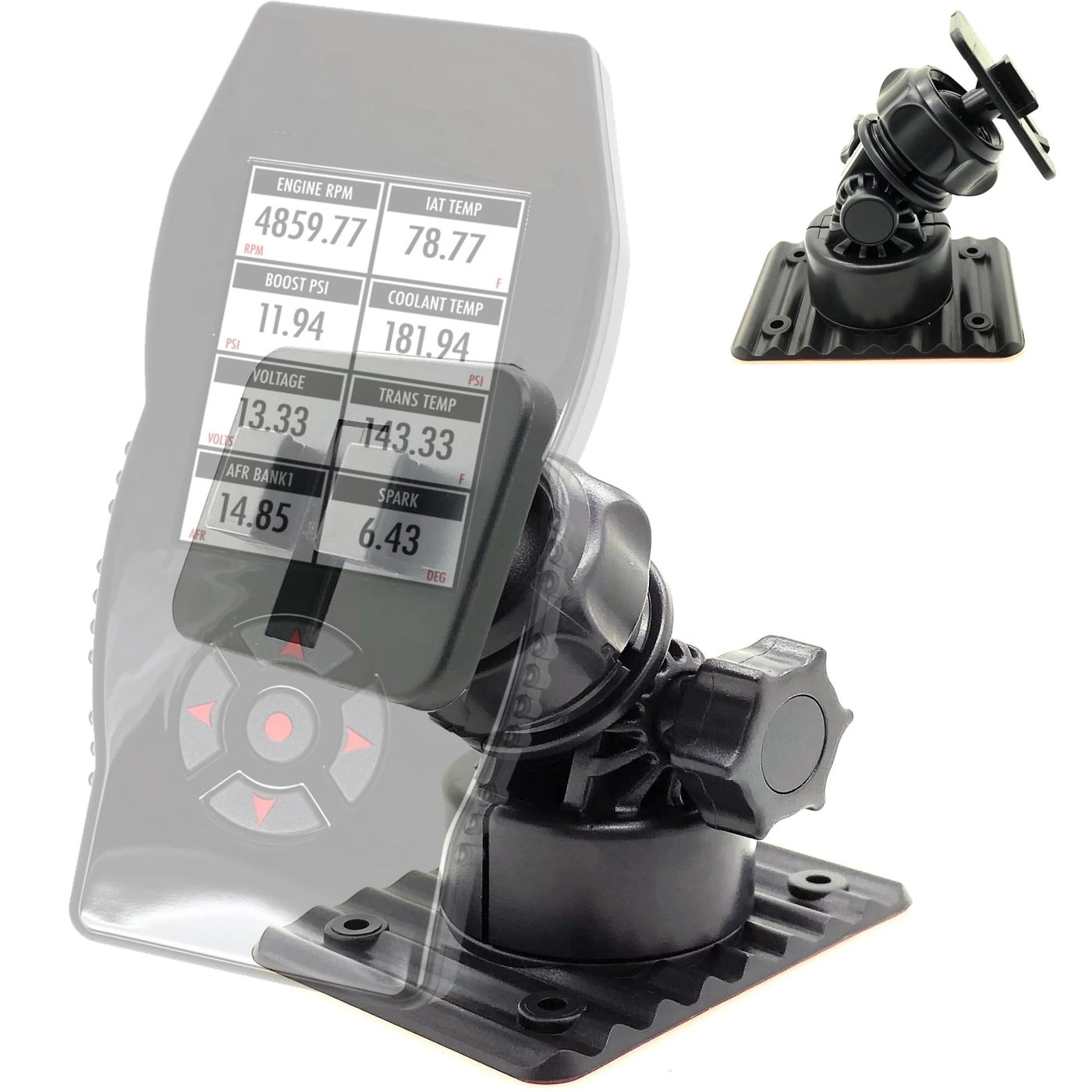 ChargerCity Adhesive Dashboard and Console Mount - Multi Angle Dual T Compatible