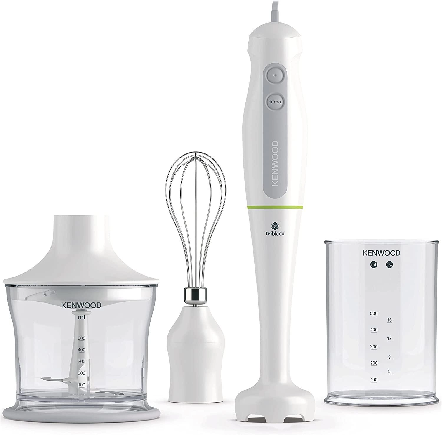 Triblade Hand Blender - 3pc Set White