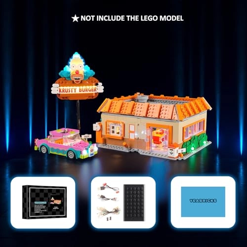 LED Light for LEGO-10352 Icons The Simpsons: Krusty Burger - Plastic